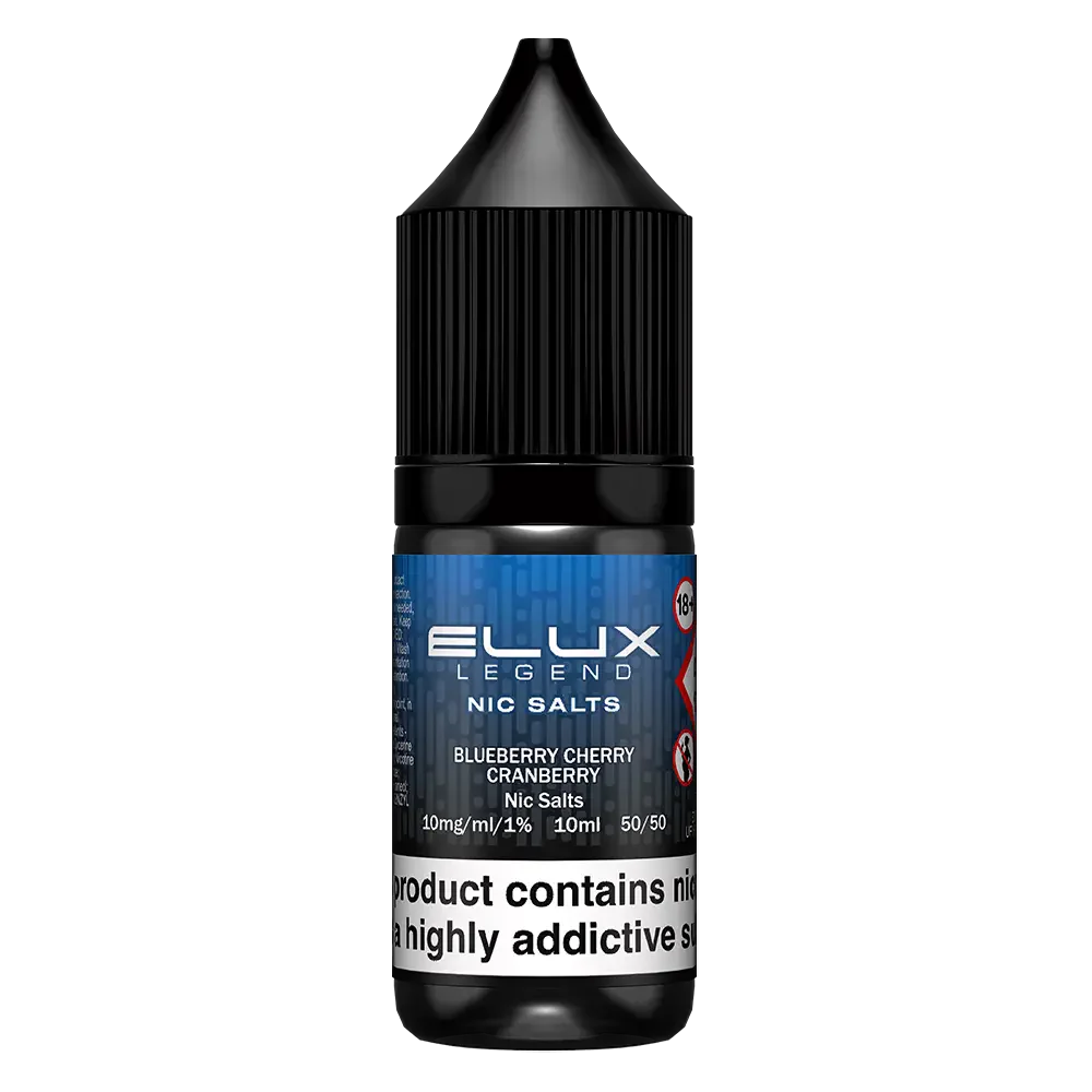 Bluberry Cherry Cranberry Elux Legend Nic Salts