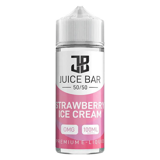 Juice Bar Strawberry Ice Cream 100ml Shortfill E-Liquid