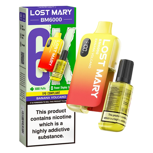 Lost Mary BM6000 Banana Volcano Disposable Vape