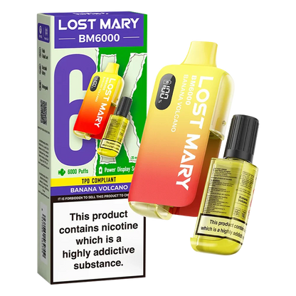 Lost Mary BM6000 Banana Volcano Disposable Vape