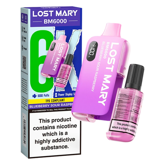 Lost Mary BM6000 Blueberry Sour Raspberry Disposable Vape