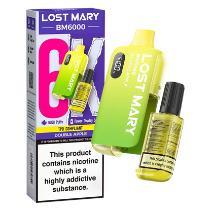 Lost Mary BM6000 Double Apple Disposable Vape