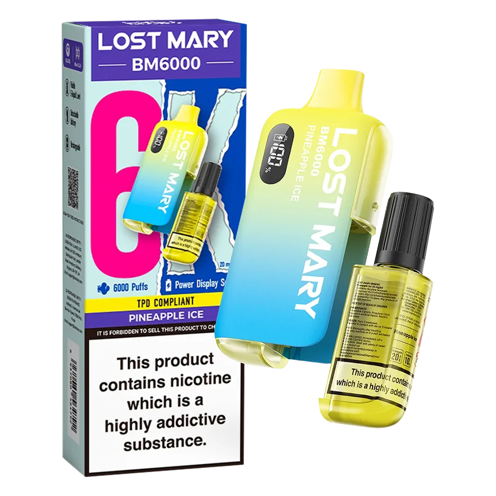 Lost Mary BM6000 Pineapple Ice Disposable Vape