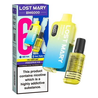 Lost Mary BM6000 Pineapple Ice Disposable Vape