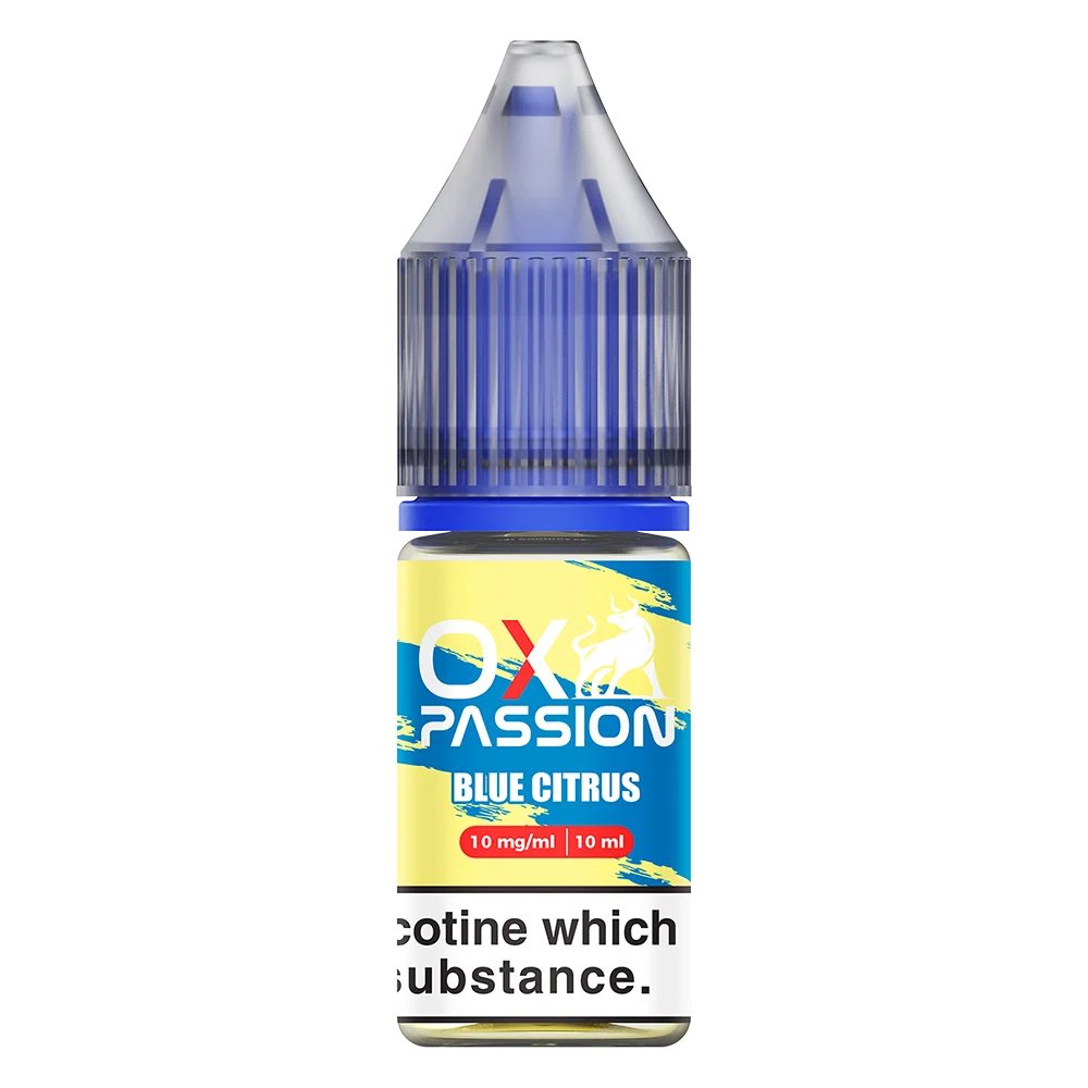 Ox Passion Blue Citrus Nic Salt E-Liquid by OXVA