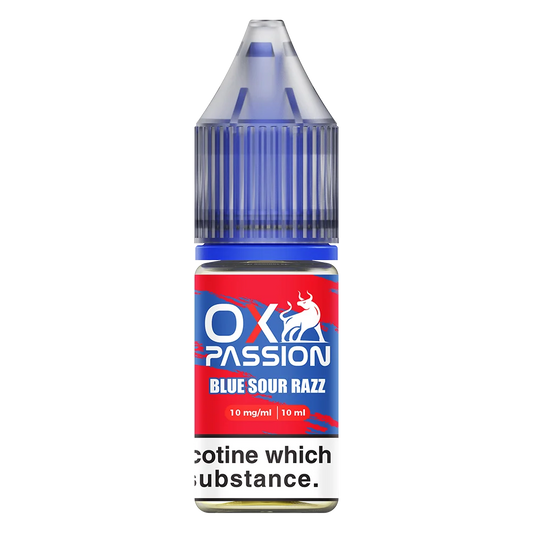 Ox Passion Blue Sour Razz Nic Salt E-Liquid by OXVA