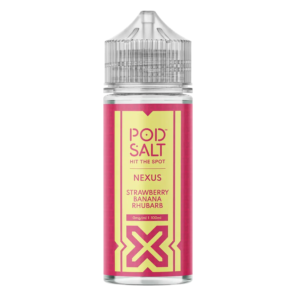 Pod Salt Nexus Strawberry Banana Rhubarb 100ml E-Liquid
