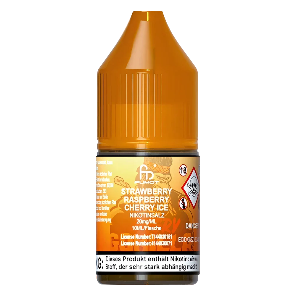 R And M Tornado 7000 Strawberry Raspberry Cherry Ice Nic Salt Vape Juice