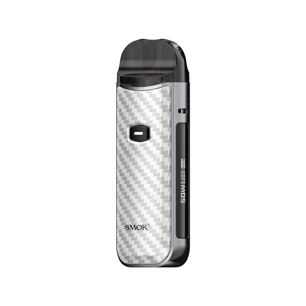 SMOK Nord 50w Pod Vape Kit Silver Carbon Fibre