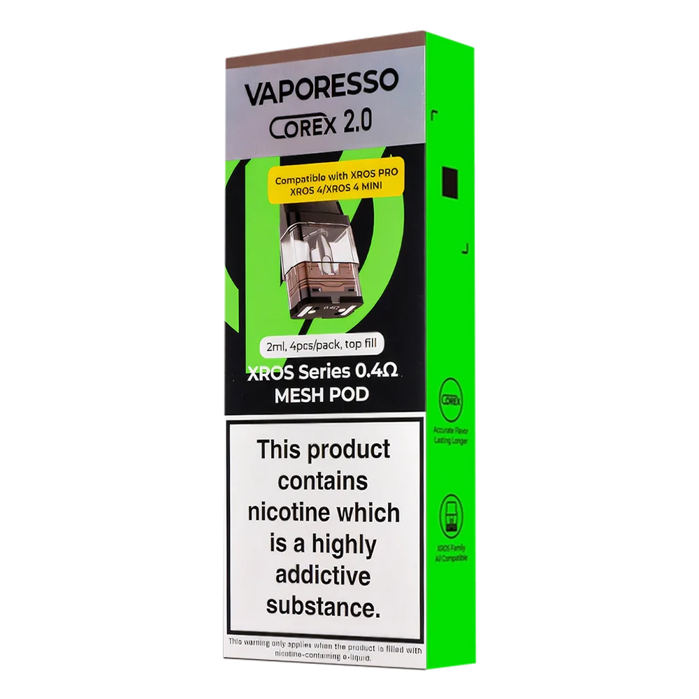 Vaporesso Xros Corex 2.0 Pods For XROS Series (4 Pack) Vaporesso Xros Corex 2.0 Pods For XROS Series (4 Pack)